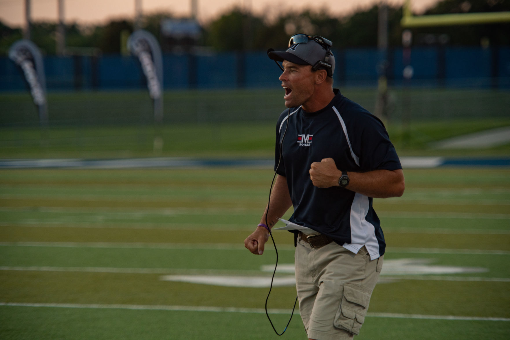 Joe Schartz on the sideline